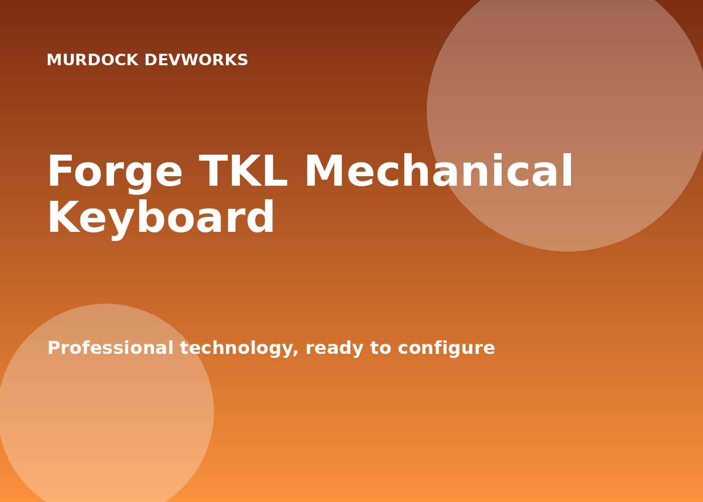 Forge TKL Mechanical Keyboard