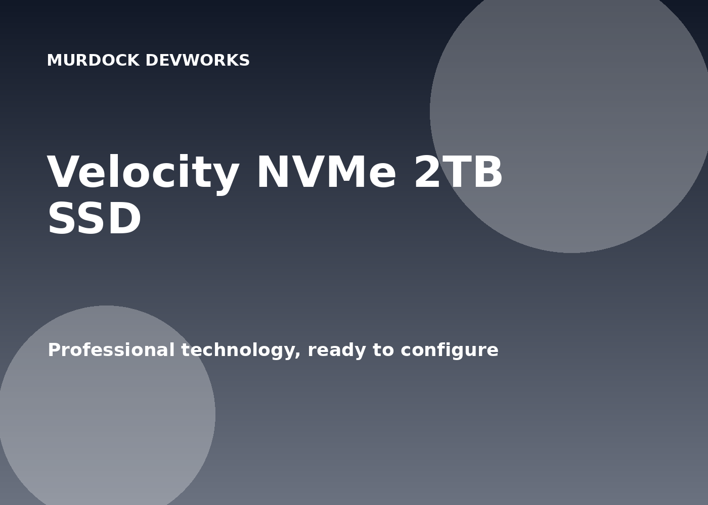 Velocity NVMe 2TB SSD