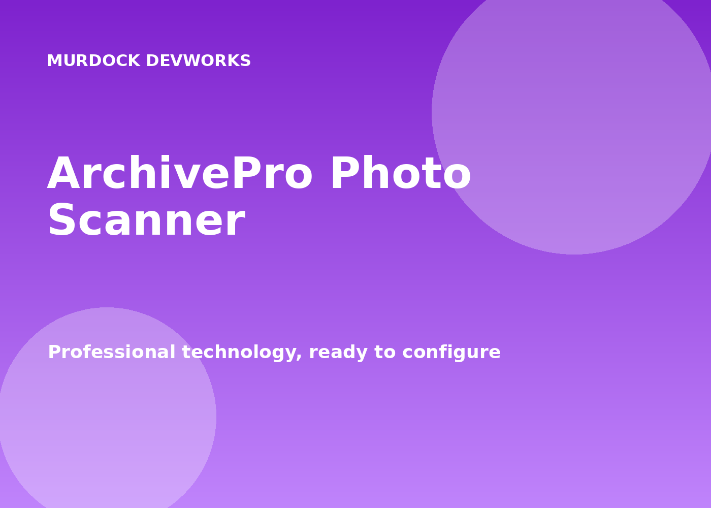 ArchivePro Photo Scanner
