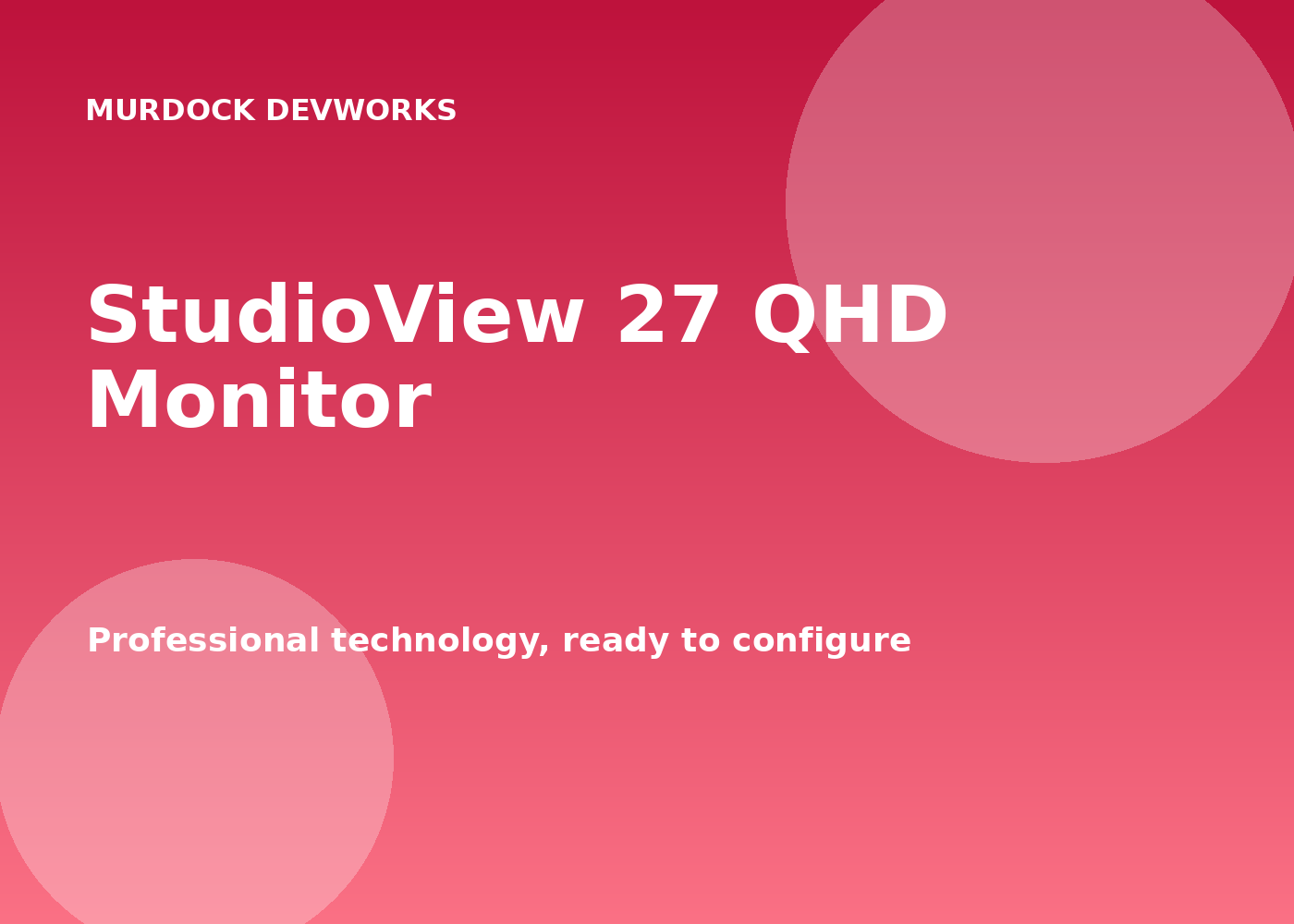 StudioView 27 QHD Monitor