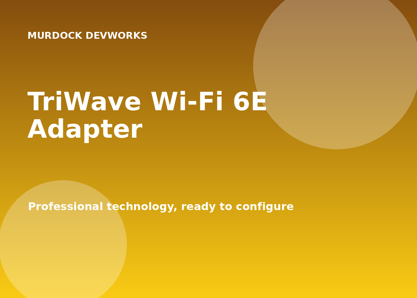 TriWave Wi-Fi 6E Adapter